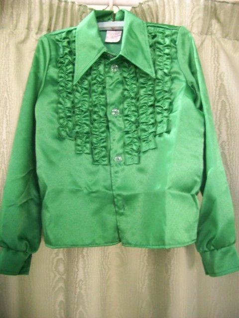 Déguisements enfants - Déguisement CHEMISE VERTE DISCO 5 ans