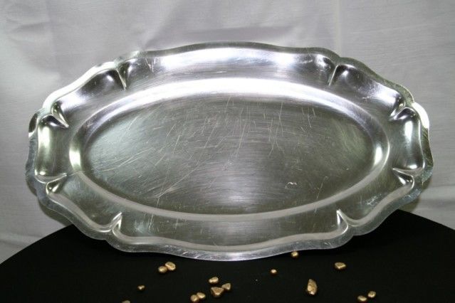 Vaisselle - PLAT OVAL FLEUR 45cm