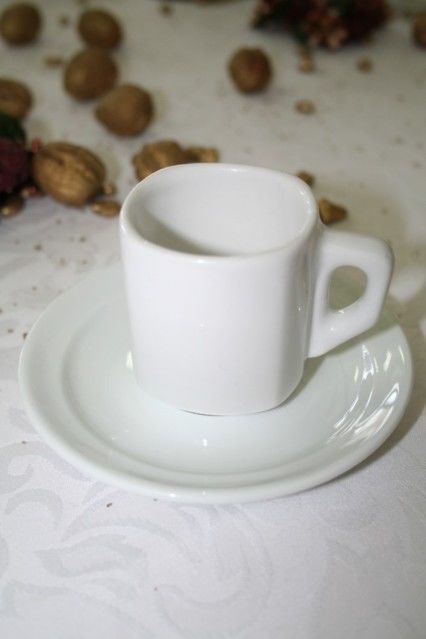 Vaisselle - TASSE CAFE PORCEL CARREE