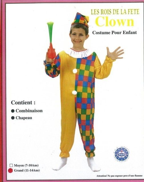 Déguisements enfants - Déguisement CLOWN 11ans