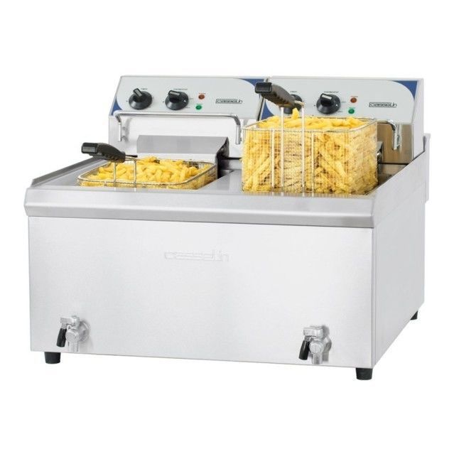 Matériels divers - FRITEUSE ELECTRIQUE 2x10L 2 PANIERS