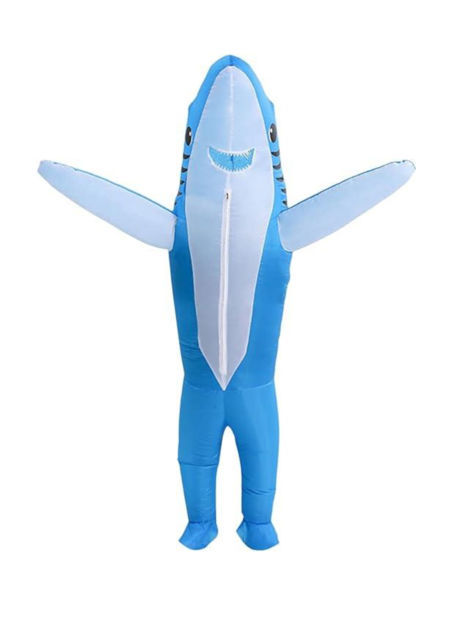  - REQUIN BLEU GONFLABLE (Sans piles)